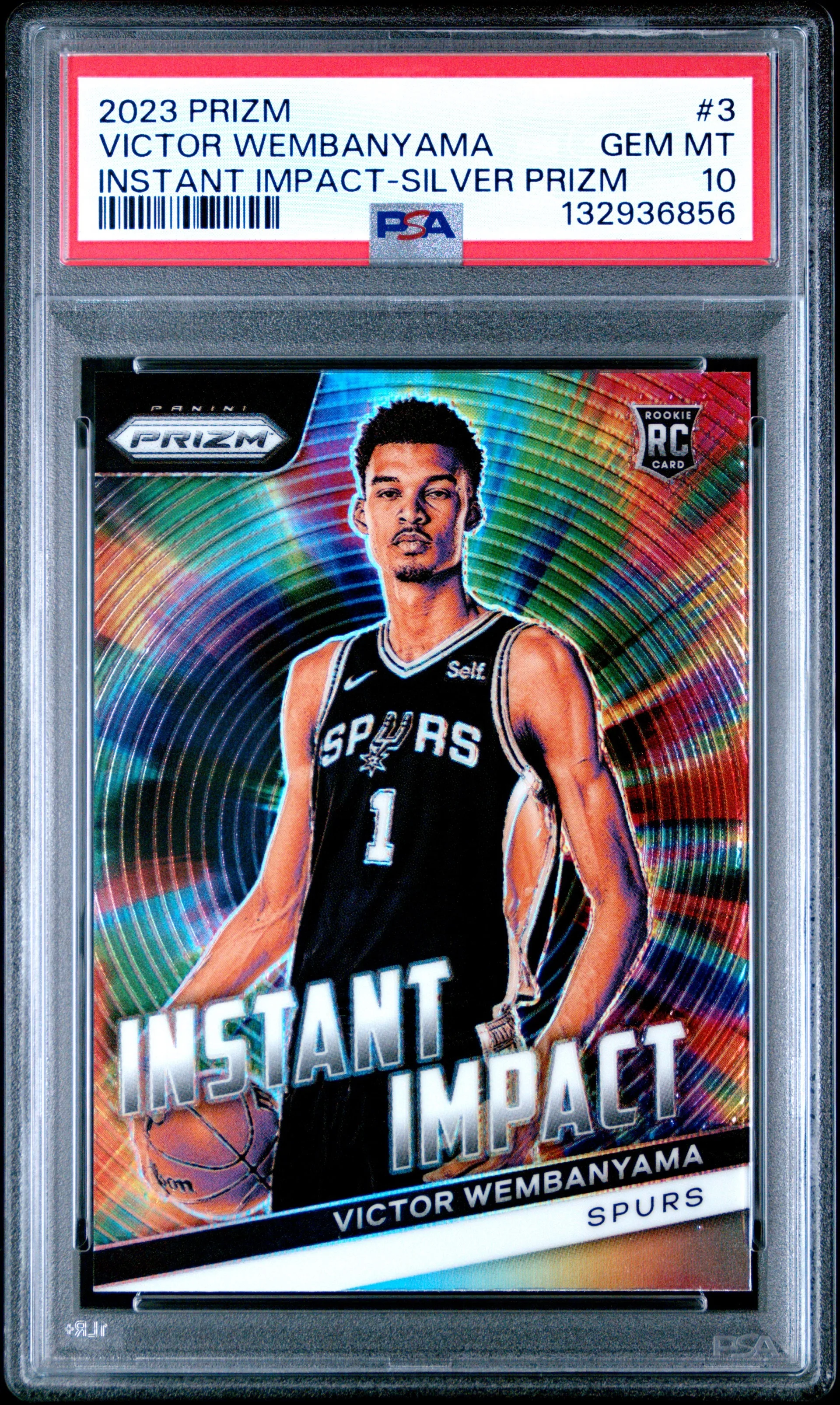Victor Wembanyama – 2023 Prizm Instant Impact Silver Prizm RC
