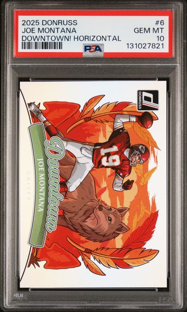 Joe Montana – 2025 Donruss Downtown! Horizontal #6