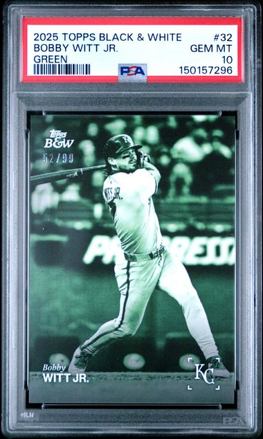 Bobby Witt Jr. – 2025 Topps Black & White Green #32