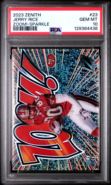 Jerry Rice – 2023 Zenith Zoom!-Sparkle #23