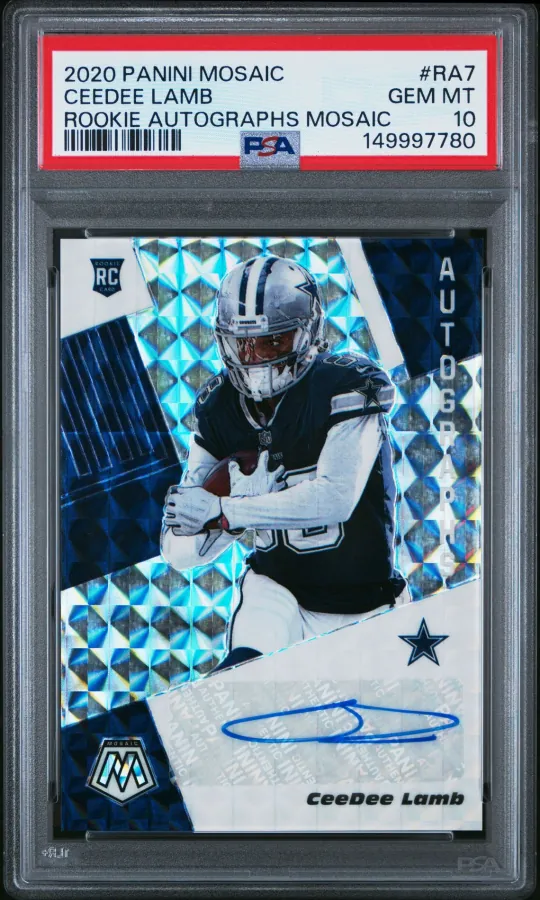CeeDee Lamb – 2020 Panini Mosaic Rookie Autographs #RA7